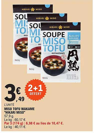 miso tofu wakame "hikari miso"