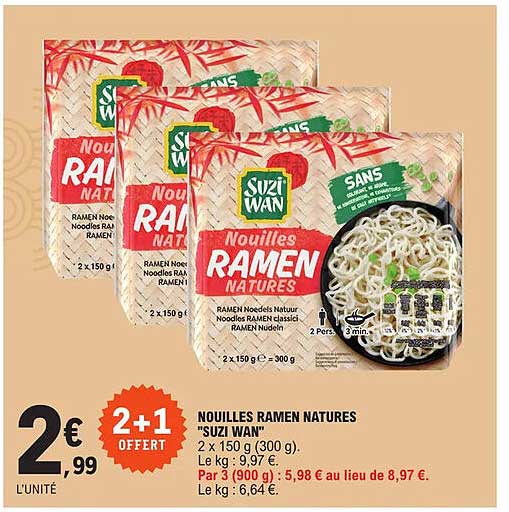 nouilles ramen natures "suzi wan"