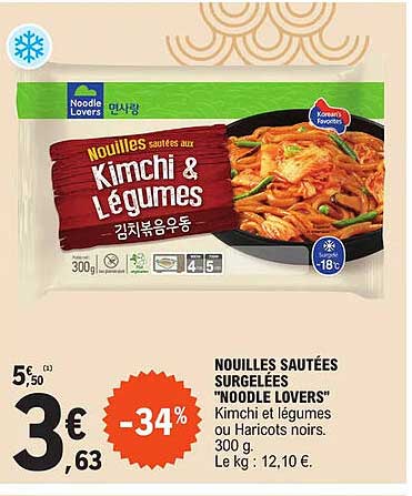 nouilles sautée surgelées "noodle lovers"