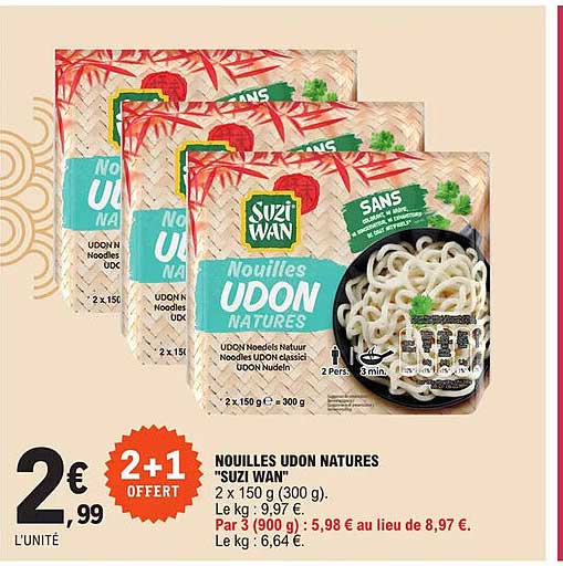 nouilles udon natures "suzi wan"