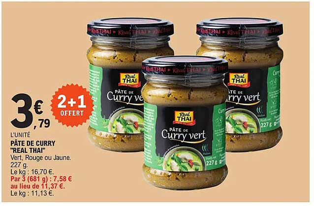 pâte de curry "real thai"