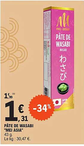 pâte de wasabi "mei asia"