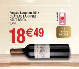 pessac leognan 2013 château larrivet haut brion