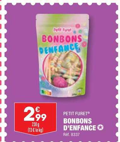 petit  furet bonbons d'enfance
