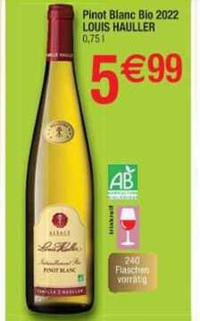 pinot blanc bio 2022 louis hauller