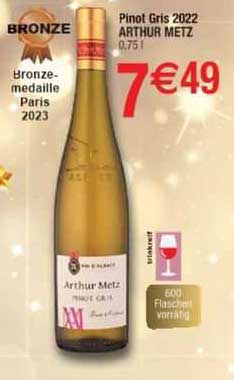 pinot gris 2022 arthur metz