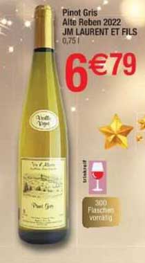 pinot gris alte reben 2022 jm laurent et fils