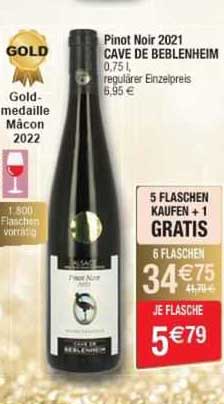 pinot noir 2021 cave de beblenheim