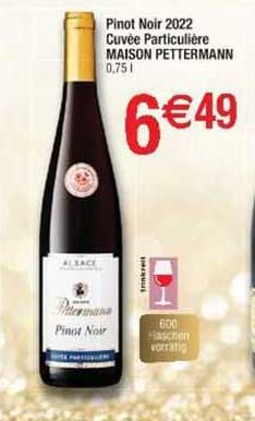 Pinot Noir 2022 Cuvée Particulière Maison Pettermann