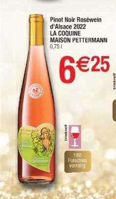 pinot noir roséwein d'alsace 2022 la coquine maison pettermann
