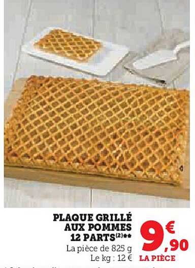 Plaque Grillé Aux Pommes 12 Parts