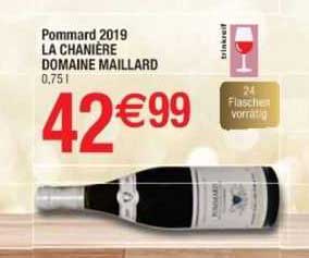 pommard 2019 la chanière domaine maillard