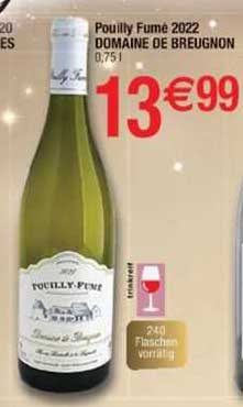 pouilly fumé 2022 domaine de breugnon