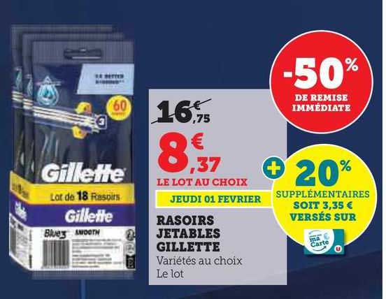 Rasoirs Jetables Gillette