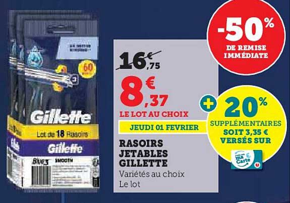 Rasoirs Jetables Gillette