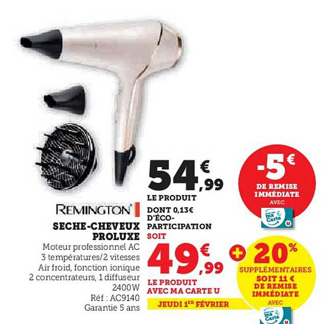 remington seche-cheveux proluxe