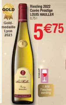 riesling 2022 cuvée prestige louis hauller