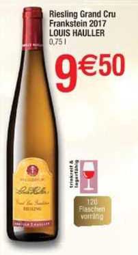 riesling grand cru frankstein 2017 louis hauller