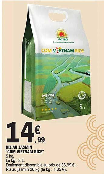 riz au jasmin "com vietnam rice"