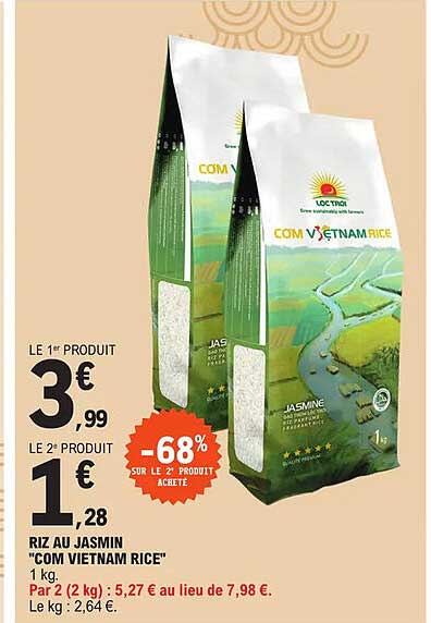 riz au jasmin "com vietnam rice"