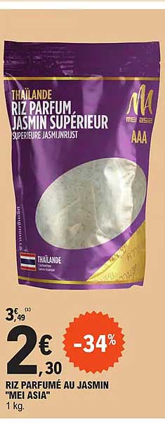 riz parfumé au jasmin "mei asia"