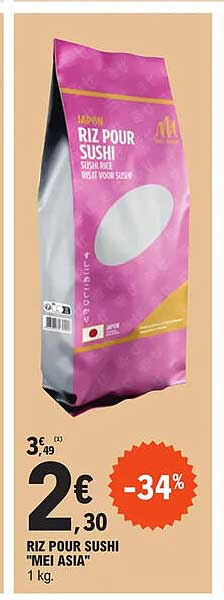 riz pour sushi "mei asia"