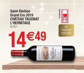 saint-émilion grand cru 2019 château tauzinat l'hermitage