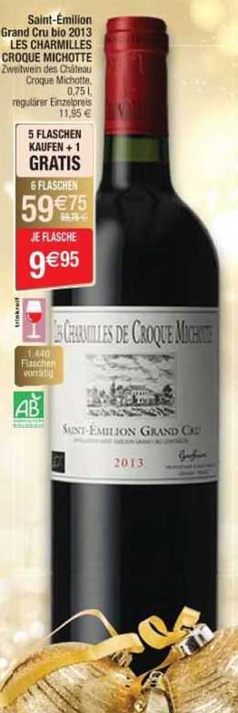 saint-émilion grand cru bio 2013 les charmilles croque michotte