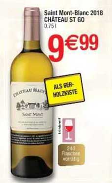 saint mont-blanc 2018 château st go