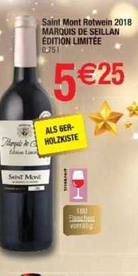 saint mont rotwein 2018 marquis de seillan édition limitée