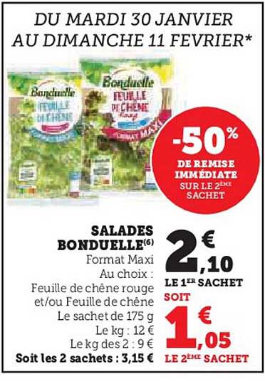 Salades Bonduelle