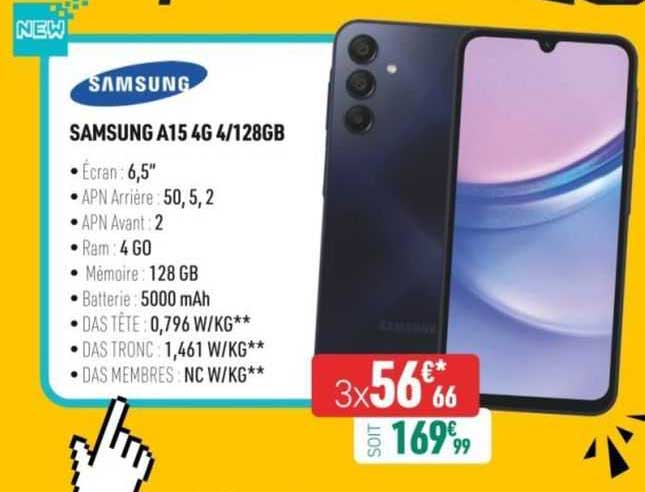 samsung a15 4g 4/128gb