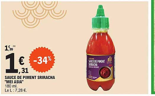 Sauce De Piment Sriracha "mei Asia"