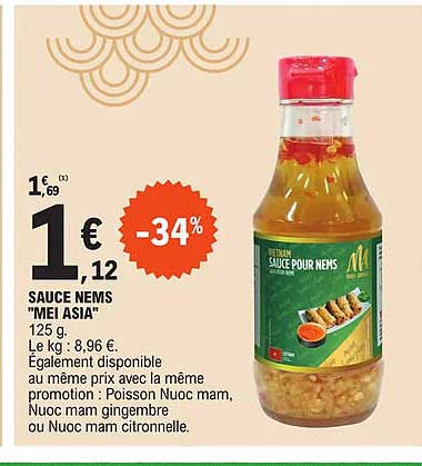 sauce nems "mei asia"