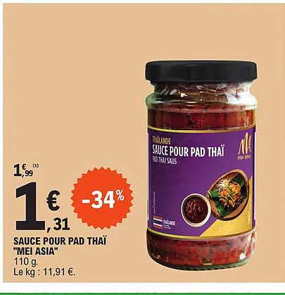 sauce pour pad thaï "mei asia"