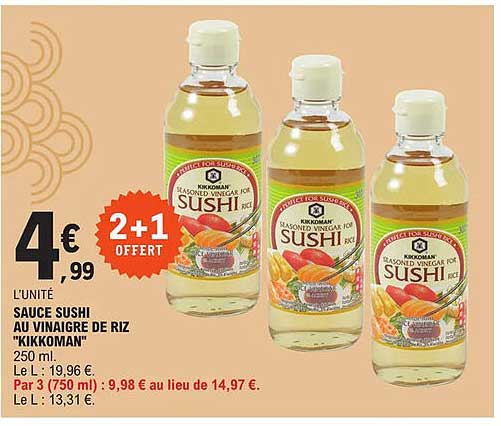 Sauce Sushi Au Vinaigre De Riz "kikkoman"