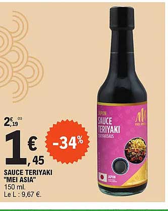 sauce teriayki "mei asia"