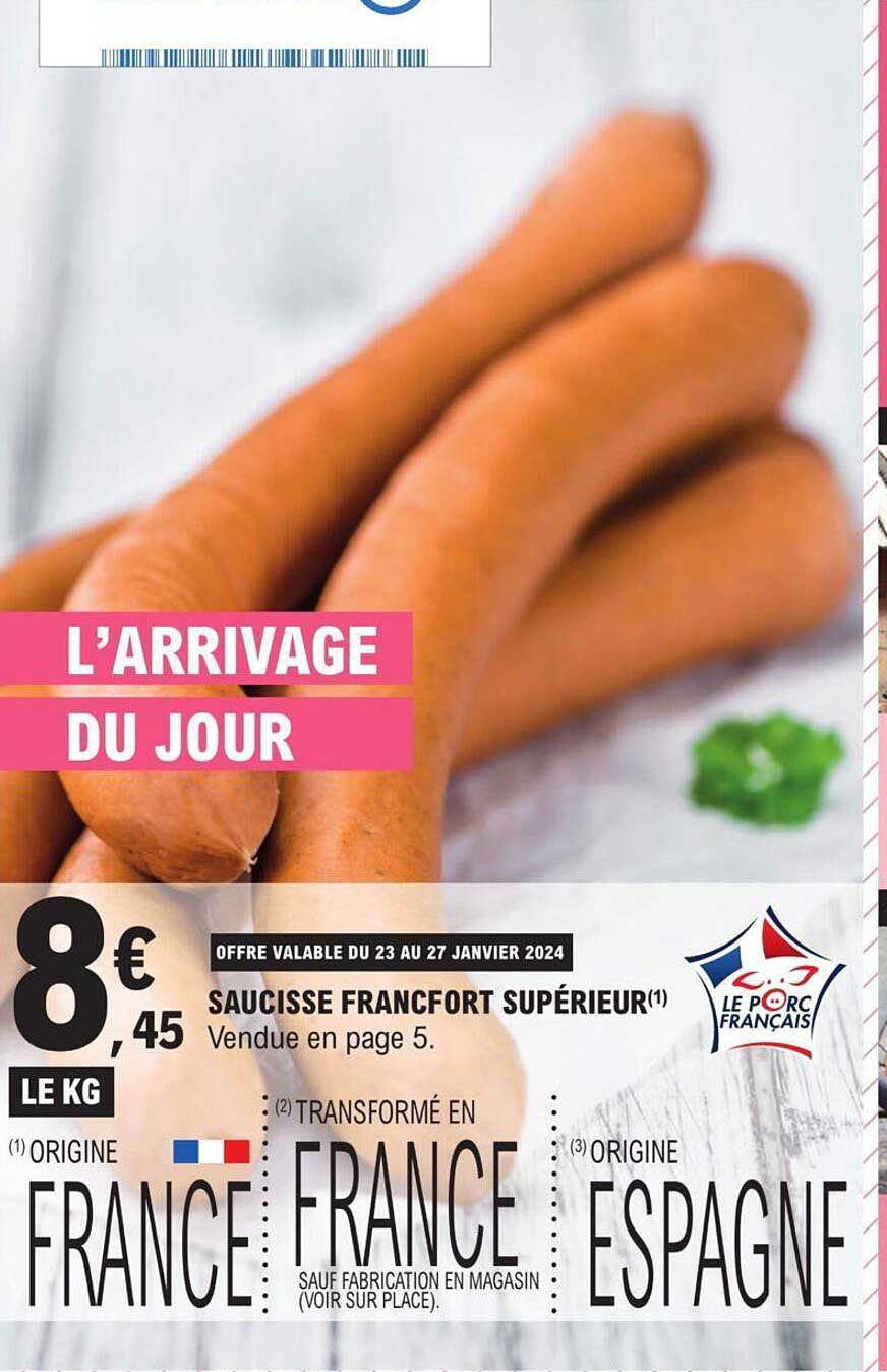 saucisse francfort supérieur