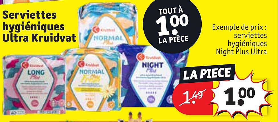 serviettes hygièniques ultra kruidvat