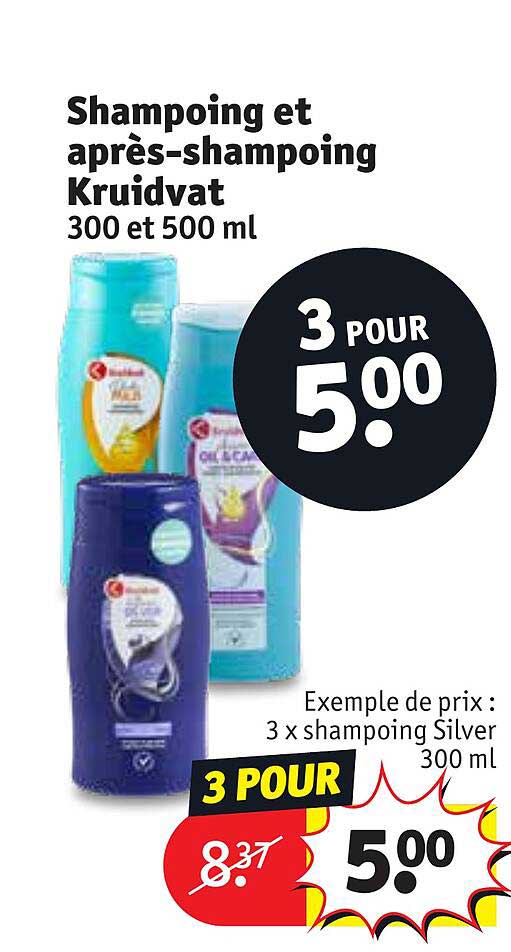 shampoing et après-shampoing kruidvat