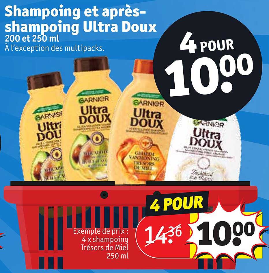 shampoing et après-shampoing ultra doux