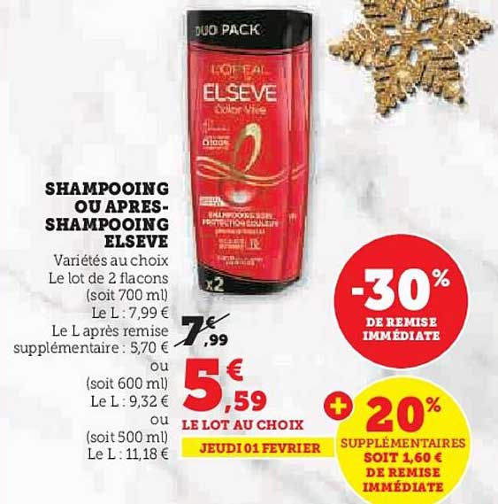 shampooing ou après-shampooing elsève