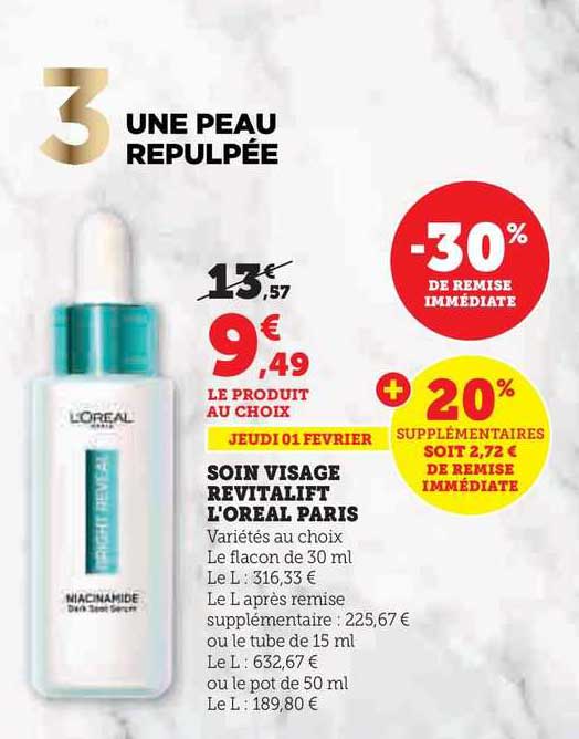 Soin Visage Revitalift L'oréal Paris