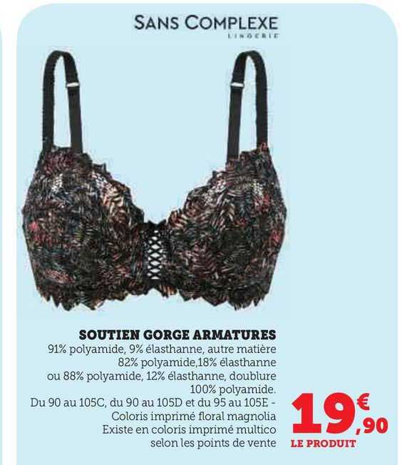 soutien gorge armatures sans complexe