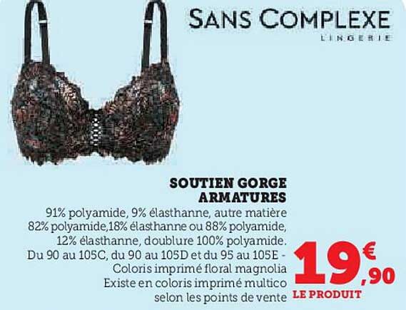 soutien gorge armatures
