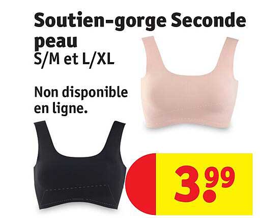 soutien-gorge seconde peau s/m et l/xl