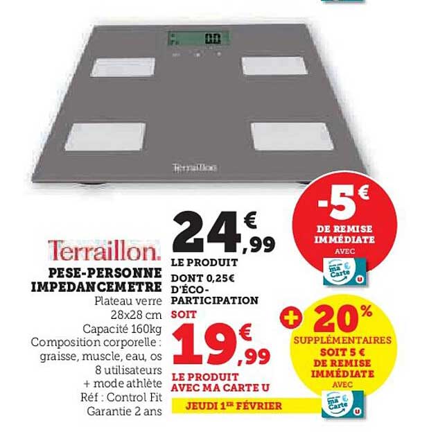 terraillon pese-personne impedan cemetre