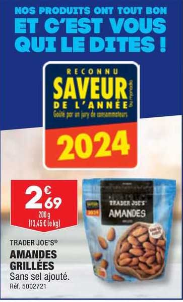 trader joe's amandes grillees