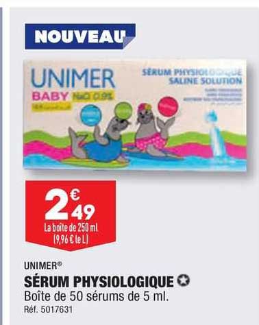 unimer serum physiologique