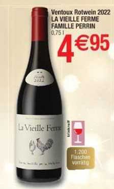 ventoux rotwein 2022 la vieille ferme famille perrin
